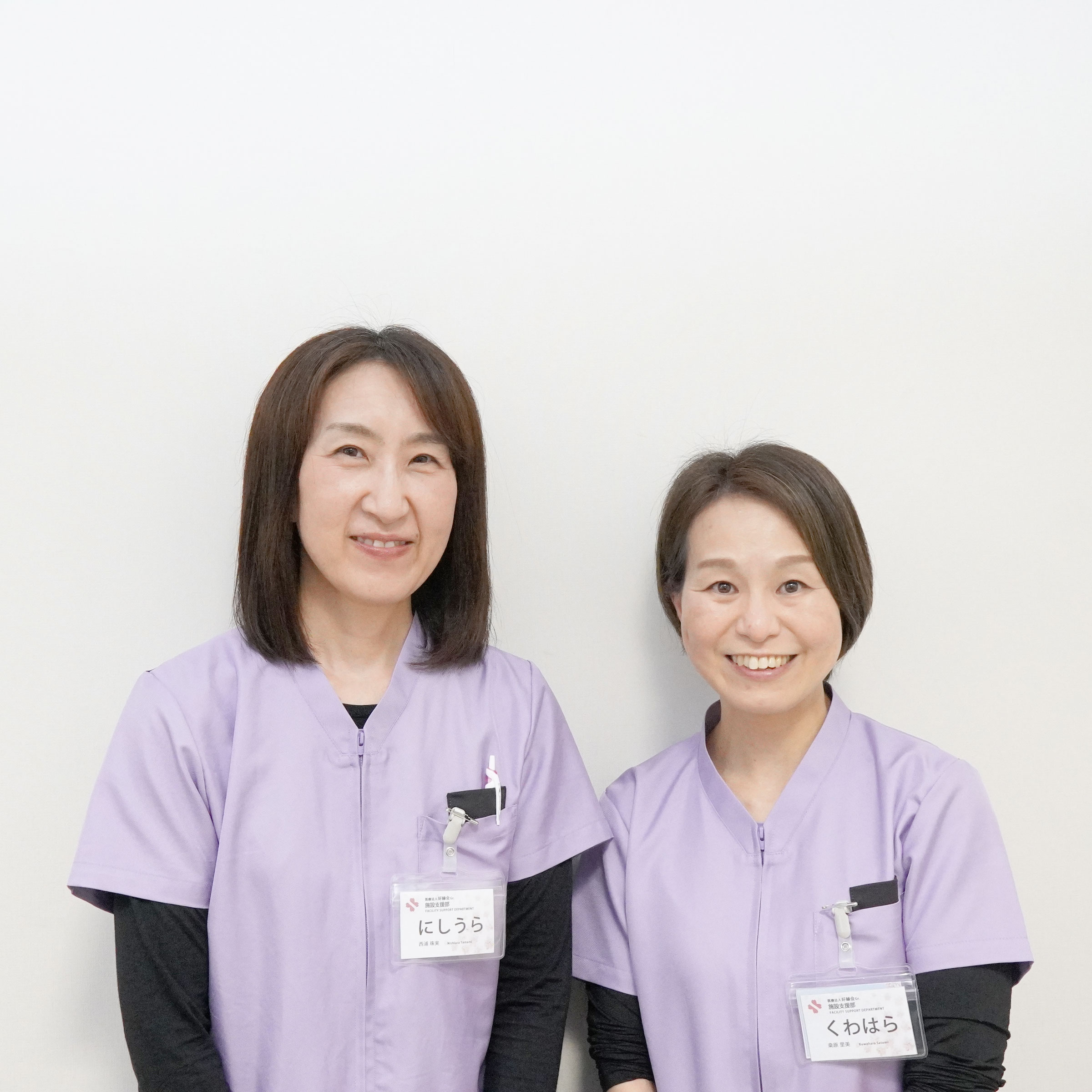 嚥下調整食試食会が開催されました│東広島市 下山記念クリニック 歯科衛生士のお二人の写真