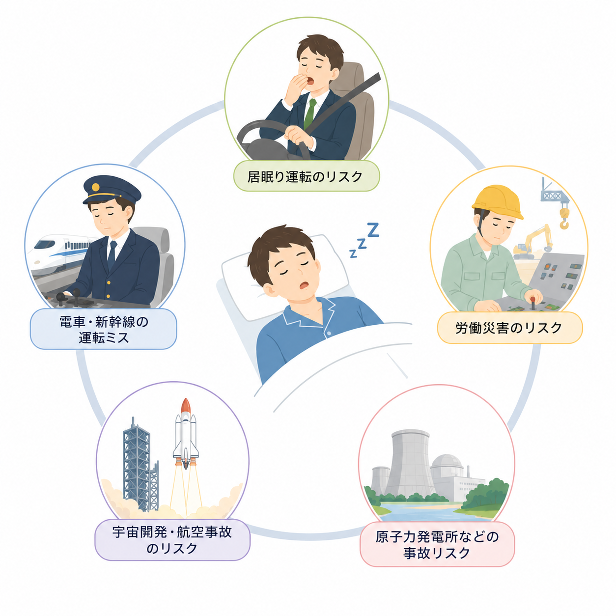 SASによる眠気は事故や労災につながる危険も