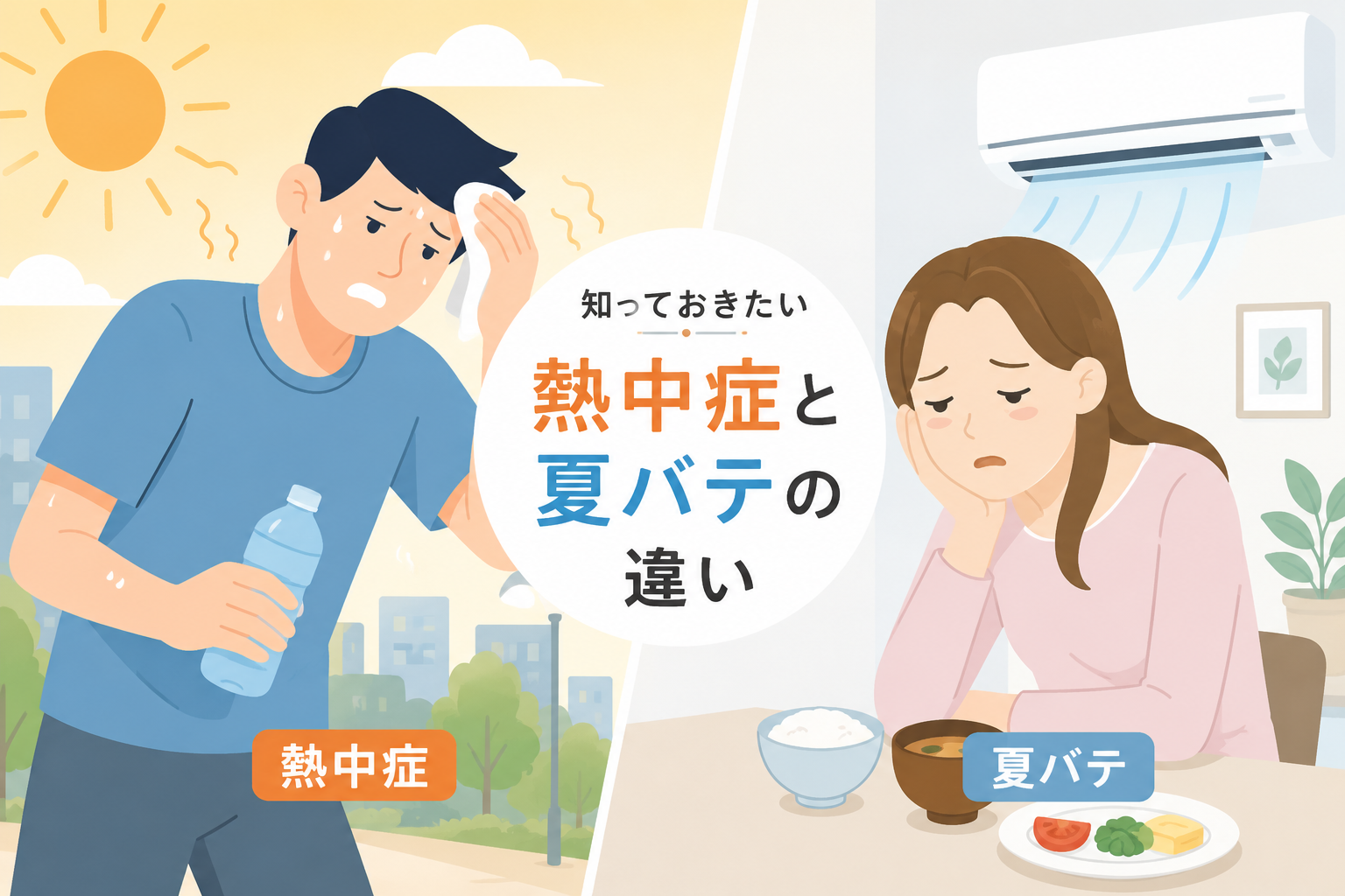 熱中症と夏バテの違い｜症状・予防法・受診の目安を医師が解説