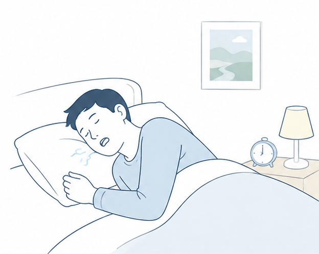 睡眠時無呼吸症候群のイメージ