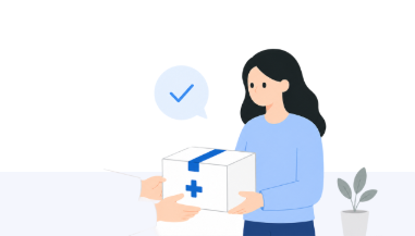 オンライン診療後にお薬を受け取る